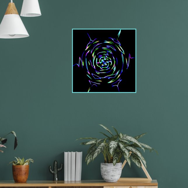 Playful Colourful Pattern Poster (Living Room 1)