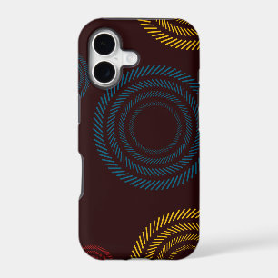 Playful, colourful, trendy, cool striped circles