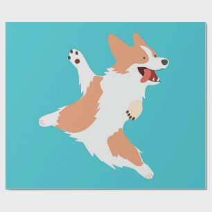 Playful Corgi Wrapping Paper