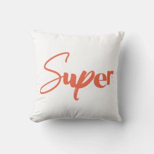 Playful, creative, cool trendy red design of Super Cushion