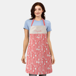 Playful Cute Baking Apron Colorful Kitchen Utensil