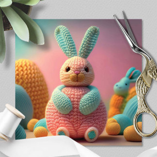 Playful Cute Bunny Easter Holiday Card