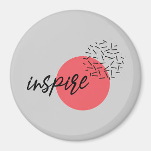 Playful, cute, modern, simple design of Inspire Magnet