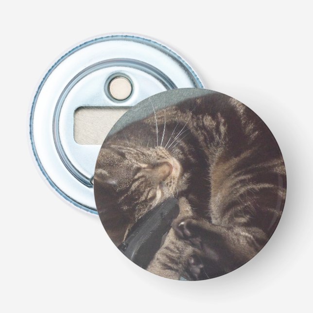 Playful Dave Round Bottle Openers (Front)