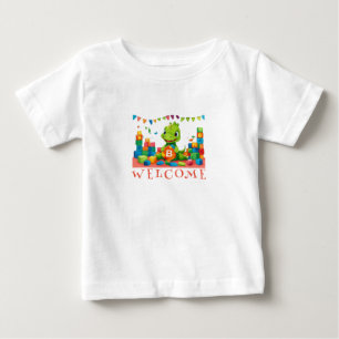 Playful Dino Blocks Kids' T-Shirt
