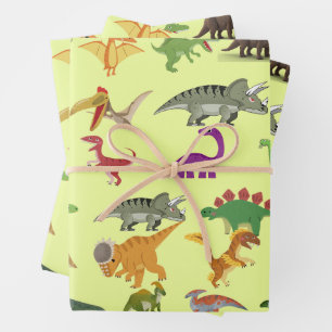 Playful Dinosaur Wrapping Paper