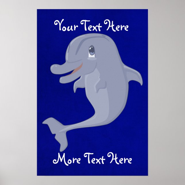 Playful Dolphin Poster (Front)