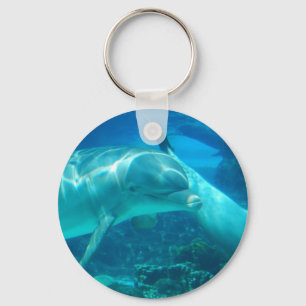 Playful Dolphins Keychain