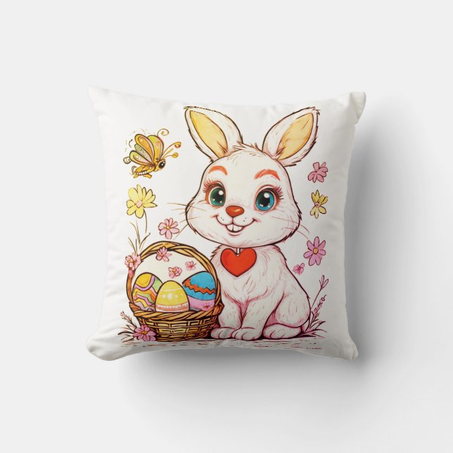  Playful Easter Bunny Cushion (Front)