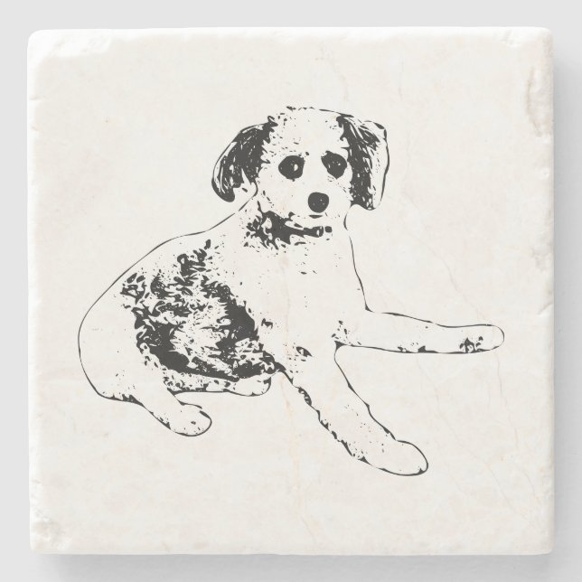Playful Edge, Balanced Home Stone Coaster (Front)