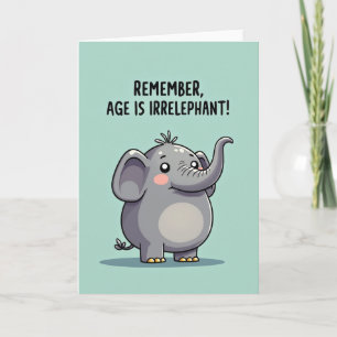 Playful Elephant Birthday Card
