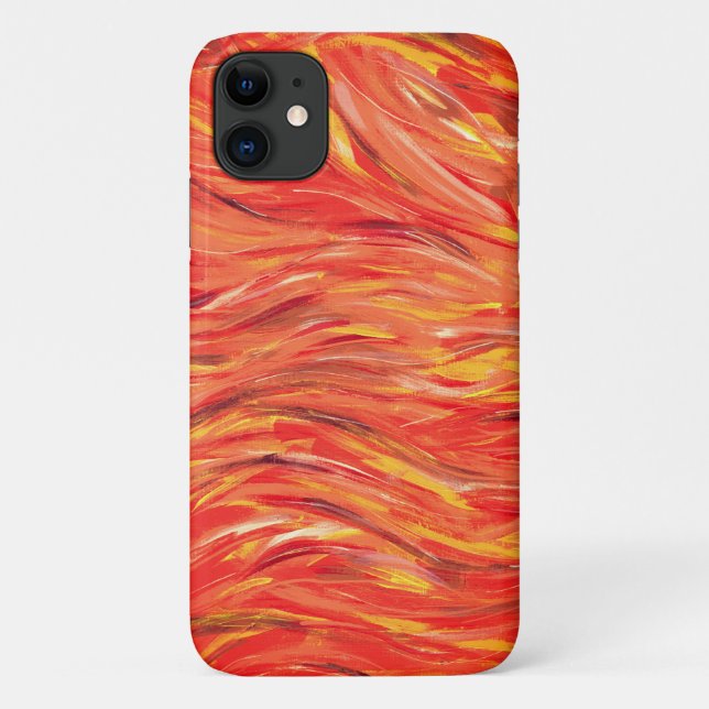 Playful Energy and Passion Original Abstract Art Case-Mate iPhone Case (Back)