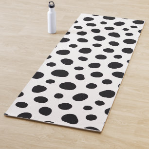 Playful Energy Dalmatian Inspired Dotted Spots Yoga Mat