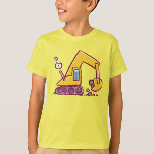 Playful Excavator Doodle Design – Inspired by Kids T-Shirt