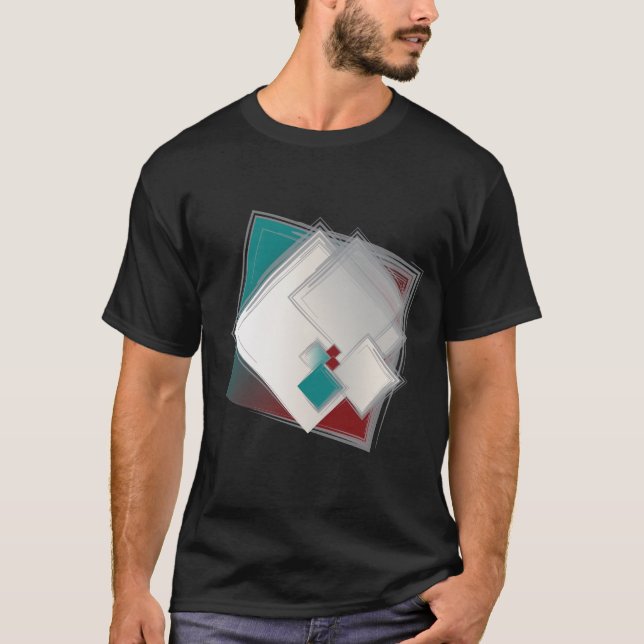 Playful Fibonacci squares T-Shirt (Front)
