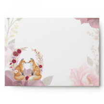 Playful Fox Autumn Floral