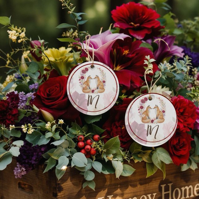 Playful Fox Autumn Wedding  Favour Tags (Celebrate your love with rustic charm and woodland romance!)