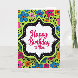 Playful Framed Birthday Card