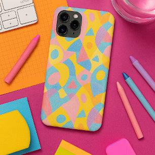 Playful Funky Amorphous Shapes Crayon Art Pattern Case-Mate iPhone Case
