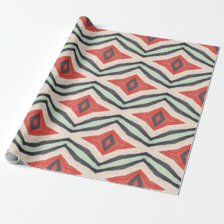 Playful geometry pattern wrapping paper