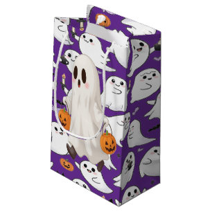 Playful Ghosts Everywhere Spooky Fun Halloween Small Gift Bag