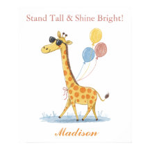 Playful Giraffe - Nursery Cute Doodle Animal 