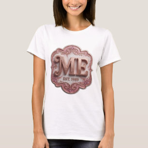 Playful Gold ABSTRACT ART Graphic Design T-Shirt