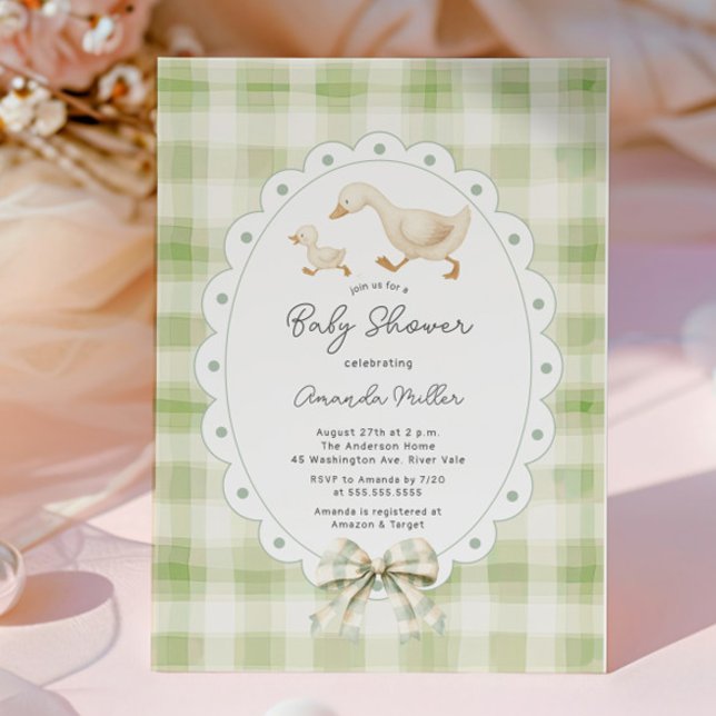 Playful Goose Baby Shower Invitation (Creator Uploaded)