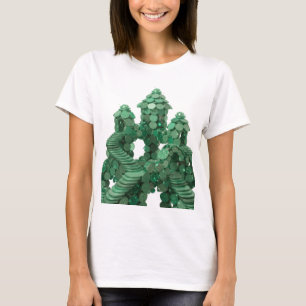 Playful Green GREEN COIN CASTLE Slogan Design T-Shirt