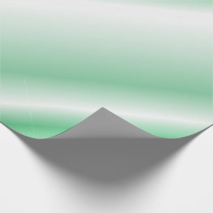 Playful Green Monochrome Shaded Diagonal Lines Wrapping Paper