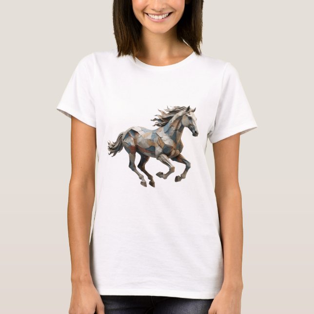 Playful Grey ABSTRACT ART Graphic Design T-Shirt (Front)