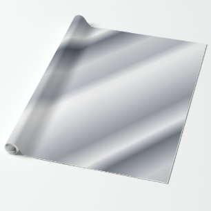 Playful Grey Blue Toned Shaded Diagonal Lines Wrapping Paper