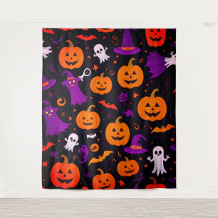 Playful Halloween Tapestry
