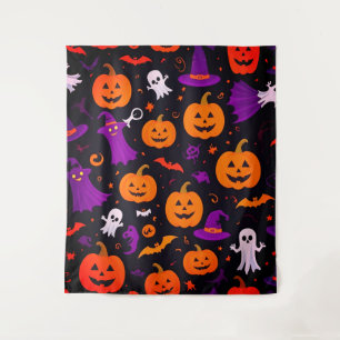 Playful Halloween  Tapestry