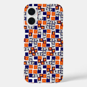 playful Halloween-themed pattern iPhone 16 Case