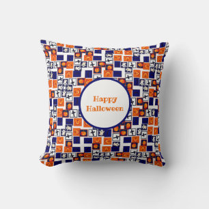 playful Halloween-themed pattern  Cushion