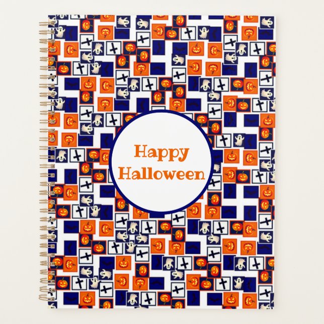 playful Halloween-themed pattern  Planner (Front)