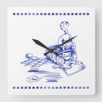 Playful Hamper Kitty Cat Bathroom Toile Look