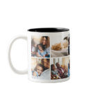 Playful Happy Family Photo Collage Mug