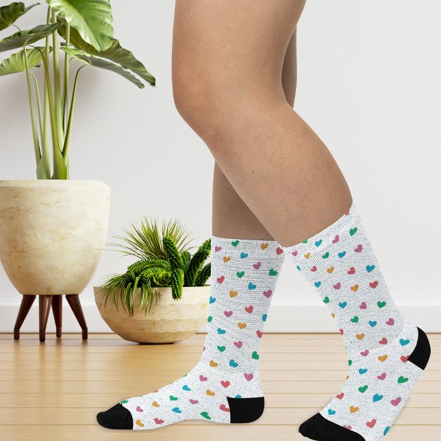 Playful Heart Pattern  Socks (Creator Uploaded)