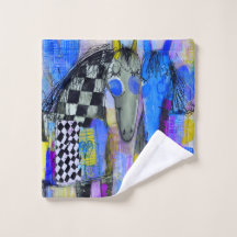 Playful Hearts And Chequerboard Horses