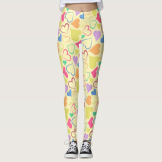 playful hearts leggings