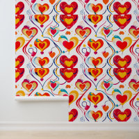 Playful Hearts Pattern: A Colourful Celebration