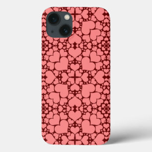 "Playful Hearts - Pink & Red" iPad Air Case