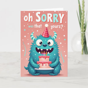 Playful Horned Friend Birthday Card