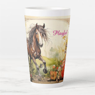Playful Horse Latte Mug