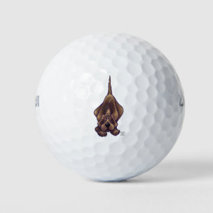 Playful Hound Dog Gifts & Accessories Golf Balls