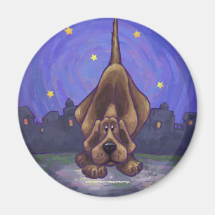 Playful Hound Dog Gifts & Accessories Magnet