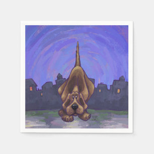 Playful Hound Dog Gifts & Accessories Napkin