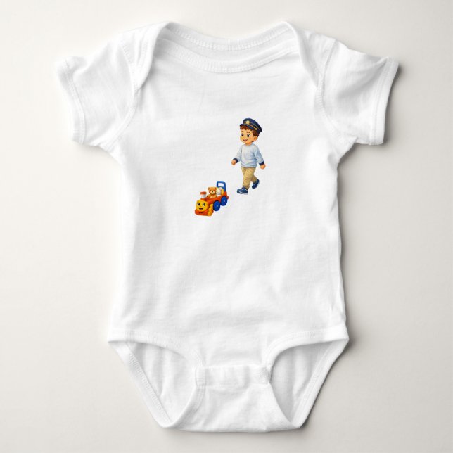 Playful Illustrations Baby Bodysuit (Front)